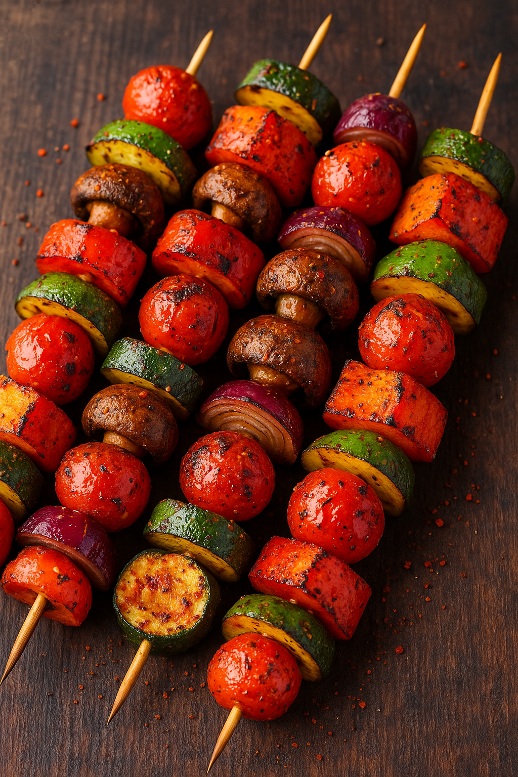 Spicy Veggie Skewers